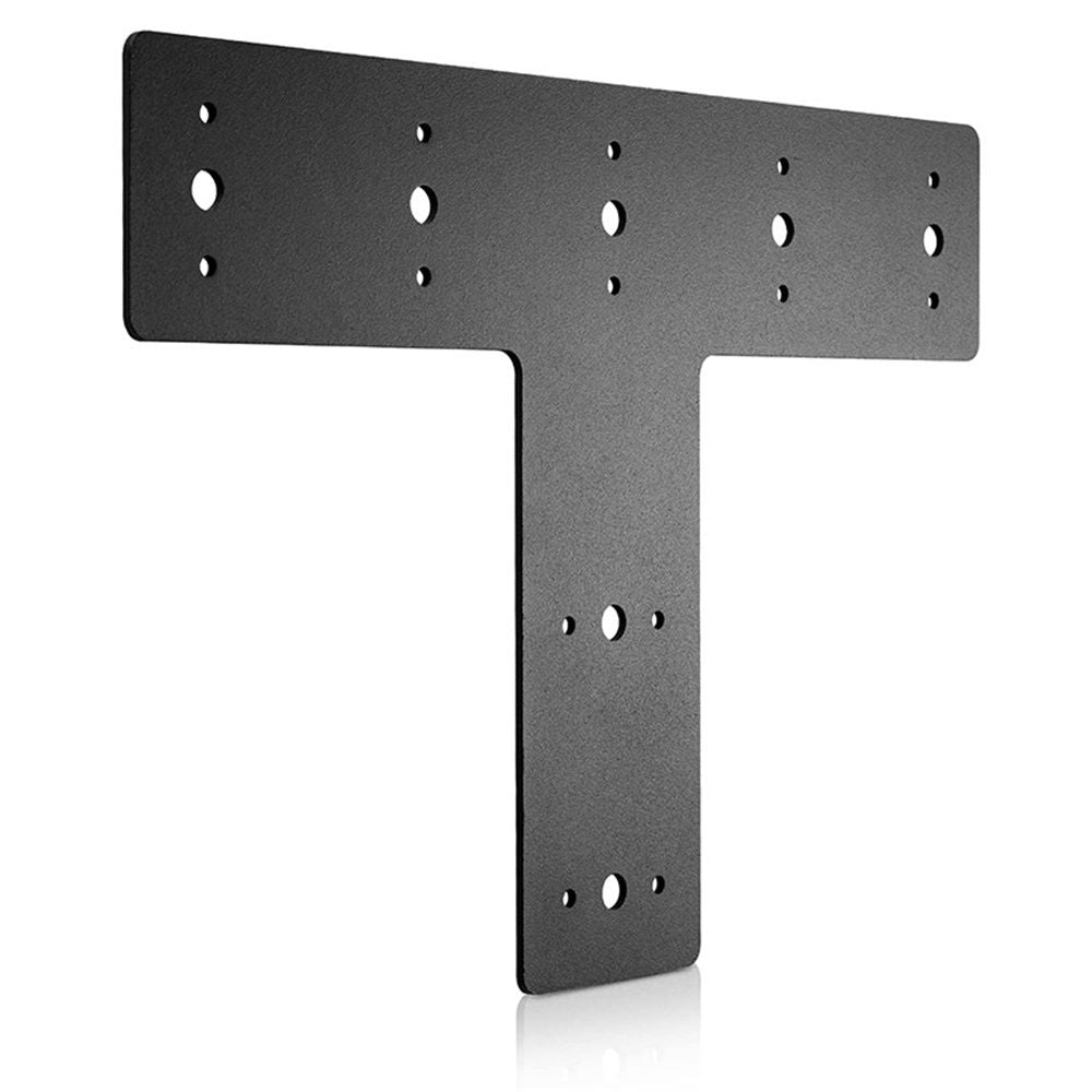 14" x 10" T Shape Steel Flat Bracket (1 pc) with Powder Coating as Mending Plate, Joining Brackets, Connecting Brackets, T Strap. Metal Plate with Holes, T Flat, T Plate for  framing.