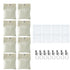8 Pack Outdoor Curtain Weights, 15oz Outdoor Curtain Sandbag Weighted Bags Drapery Weights Bottom Patio Curtain Weights Bags Holder Clip for Pergola Drapes Cabana Gazebo Garden