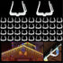 Christmas Light Hangers Clips 1 5/8 inch Fascia Board Clips Hooks Holiday Deck Light Hooks for Christmas Decoration Roof Gutter Fence in Thickness from 1&