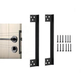 2 Pcs Door Latch Guard Plate 11 Inch Outswing Angle Latch Protector Shield L Shaped Security Reinforcement Striker Plates to Block Access to Door Lock Deadbolt