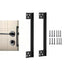 2 Pcs Door Latch Guard Plate 11 Inch Outswing Angle Latch Protector Shield L Shaped Security Reinforcement Striker Plates to Block Access to Door Lock Deadbolt