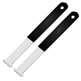 Paver Removal Tool, 2 Pcs Paver Puller Tool With Double Joint Scraper, Micro-Tooth Groove And Non-Slip Rubber Handle, Paver Extractor Tool For For Garden, Lawn, Patio, Brick, Block & Paver Replacement