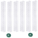 17 Inch 6 Pcs Plastic Moss Pole for Plants , 17*3'' Plant Poles for Climbing Plants, Plant Support for Indoor Plants Work with Sphagnum Moss
