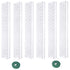17 Inch 6 Pcs Plastic Moss Pole for Plants , 17*3&
