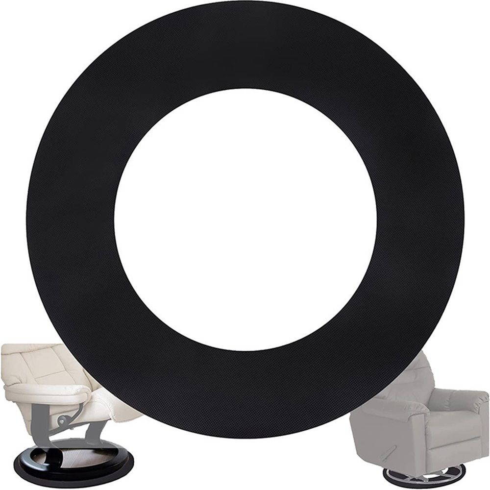 Non Skid Rubber Furniture Pads for Recliners, Furniture Grippers, Gripper Pads, Anti Slide Furniture Pads Hardwood Floor Protector, Fits Recliners, Swivel Chairs (25.2’’ Outside Diameter)