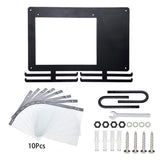 Medal Hanger Display for Runners, Marathon Medal Holder Display Wall Hanger and Race Bib Boards Holder with Chalkboard Marker
