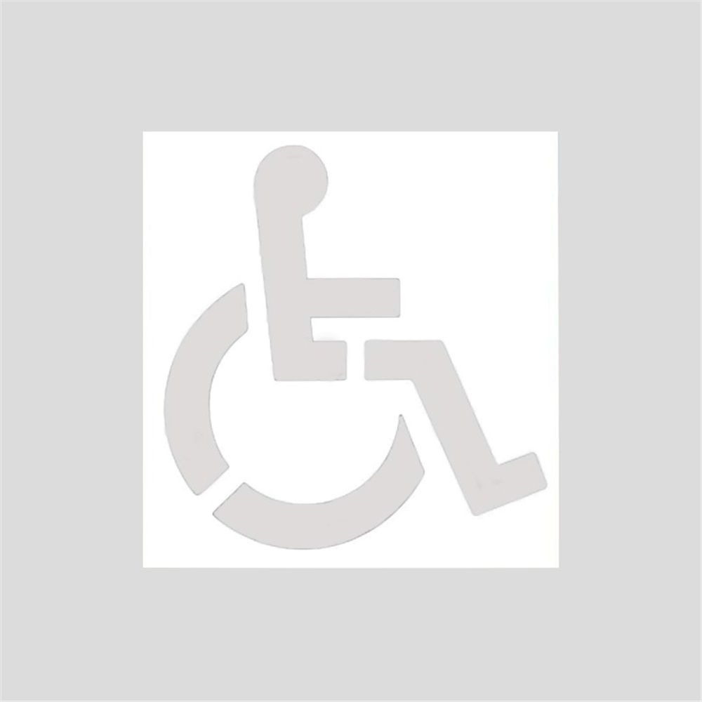 Handicap Parking Stencil Kit, Reusable Cardboard Parking Lot Stencils for Painting, Easy to Use Handicap Symbol