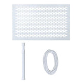 Skimmer Guard Kit Pool Skimmer Net Leaf Skimmer Catcher Shield Protective Spring Action Net System Leaf Protection Debris Prevent Blockage Easy Assembly Durable White
