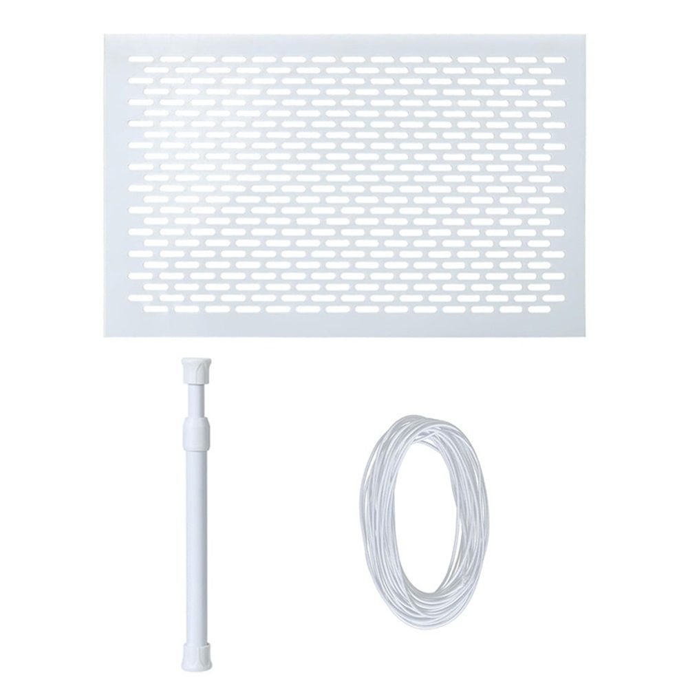 Skimmer Guard Kit Pool Skimmer Net Leaf Skimmer Catcher Shield Protective Spring Action Net System Leaf Protection Debris Prevent Blockage Easy Assembly Durable White