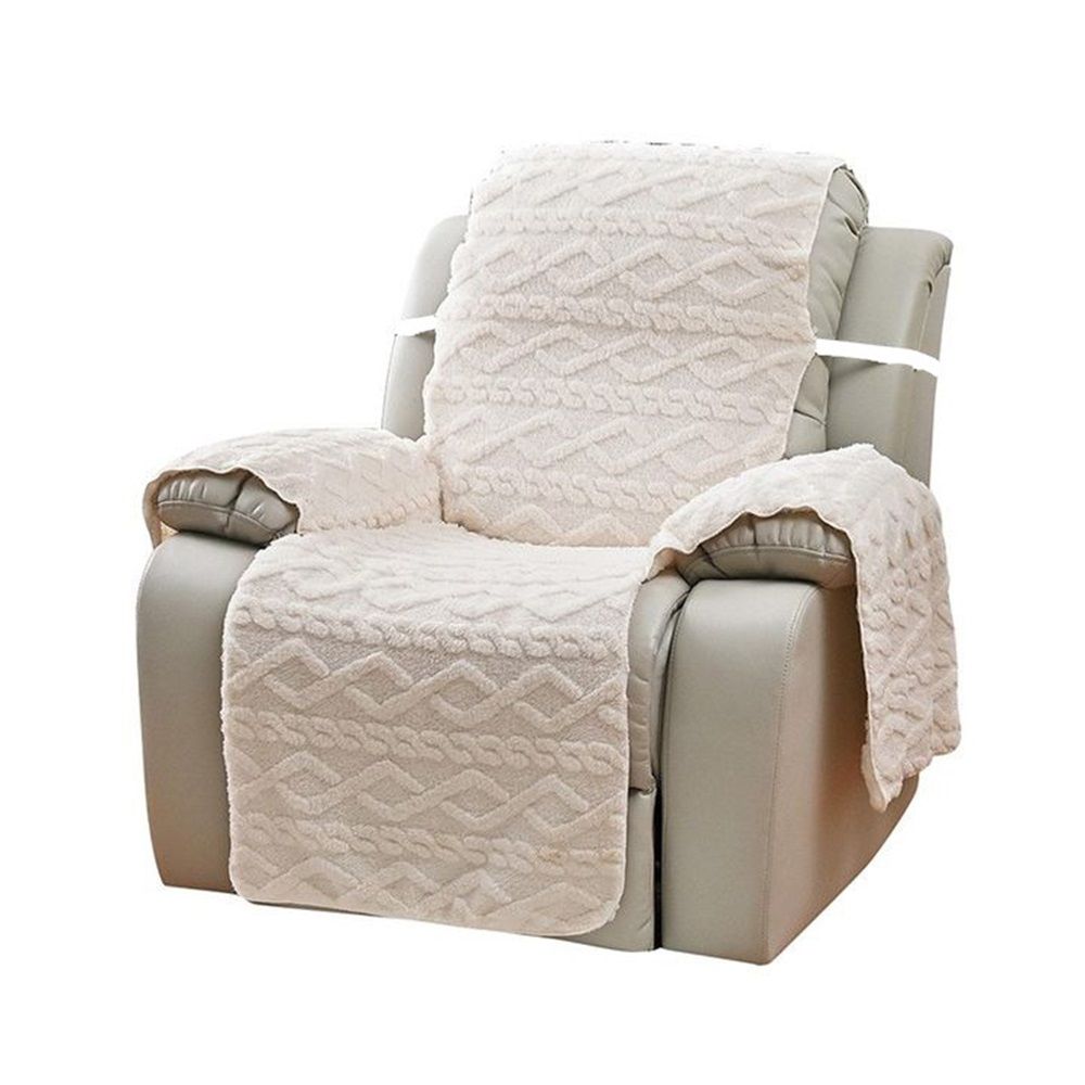 Recliner Cover for Lazy Boy Recliner Chair Covers,21.7Inches Washable Quilted Recliner Chair Covers ,White Furniture Protector for Pets/Kids
