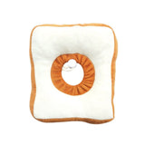 Dog cushion ring and neck cone heal faster, soft pet cat and dog donuts avoid scratches and touch stitching（M）