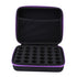 Essential Oils Carrying Case Holds, 30 Bottles 5ml, 10ml, 15ml Bottles Storage Organizer Bag Hard Shell EVA（Purple）