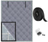 26*38in Winter Insulated Window Curtain-Oxford Thermal Insulated Window Blanket with Fastener-Gray Window Insulation Kit for Winter Keeping Warm
