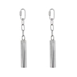 2 Pcs Stainless Steel Bell Bird Toys Chew Toy Heavy Duty Bird Cage Stand Toys for Parrot, Macaw, African Greys, Small Cockatoo, Parakeet, Cockatiels（20.5cm）