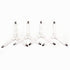 8 pcs Bed Sheet Straps Holders, Adjustable Non Slip Elastic Bedsheet Grippers Triangle Mattress Suspenders, Keep in Place Fitted Bed Sheet Holders for Corners, Mattress Cover Straps White