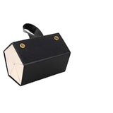Eyeglass Case Hard Shell, Portable Sunglass Case, Fashionable PU Leather Eyeglass Case, Lightweight（black）