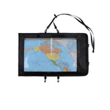 Map Case, Waterproof outdoor Hiking Map Pouch Holder with Clear Window & Lanyard, for Camping, Hiking, Documents, Electronics, Emergency, Outdoors, Black (oniy bag)