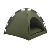 Cat Bed for Indoor Cats, Cat Houses, pet beds for cat and Small Dogs,Cat Tent, Kitten Bed, Cat Hut, Cat Cave with Removable Washable (Green,Tent only)