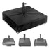 Patio Umbrella Base Cover for Outdoor Umbrellas Base,Heavy Duty 600D Waterproof Anti-UV,30"L x 30"W x 5"H,Outside Square Umbrella Stand Base Covers (Black)