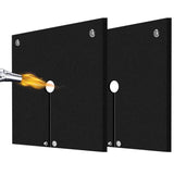 Welding Blanket Fireproof 2 Pack,  Carbon Felt Flame Resistant up to 1800℉, Soldering Flame Retardant Protective Mat, Brazing Heat Shield for Torch, Plumbing, 12" x 12"