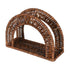 rattan weaving Paper Napkin Holder, Dinner Napkin Dispenser, Upright Rustic Tissue holder, Standing Tissue box, Resin Wicker, Dark Brown