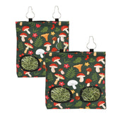 2Pcs Rabbit Hay Feeder Bag with 2 Holes Guinea Pig Hay Feeder, Hanging Rabbit Hay Feeder Bag for Guinea Pigs Bunnies Chinchillas.