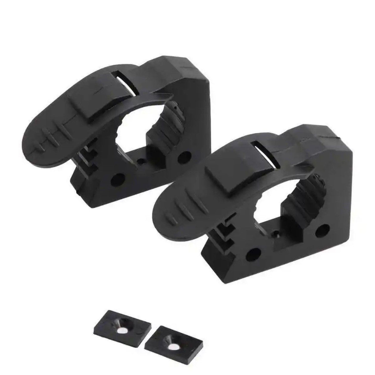 2Pcs Shovel Mount, Rubber Clamp Grip for 3-4cm Diameter Tools and Equipment Used on Off-road vehicle, Pickup Trucks, Utility Trailers