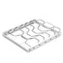 Stainless Steel 4 Slots Rib Racks for Grilling, Foldable Roasting Rack Easy to Use and Clean, Premium Durable Rib Rack Smoker Accessories (1-Pcs)