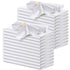 24 Pcs Silky White Satin Napkins 17 x 17 Inches, Square Smooth Wedding Dinner Napkins Satin Cloth Napkins Table Napkins for Banquet Party Restaurant Decor
