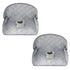 2-piece car seat protection cover, waterproof foot pad car seat cushion, soft anti slip car seat cover for children, baby car seat protector （Grey）