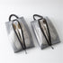 2 Pack Shoe Bags for Travel, Sneaker Bags, Waterproof Travel Shoe Bags with Zipper for Packing, Golf Shoe Dust Bags for Man and Women, Medium, Black