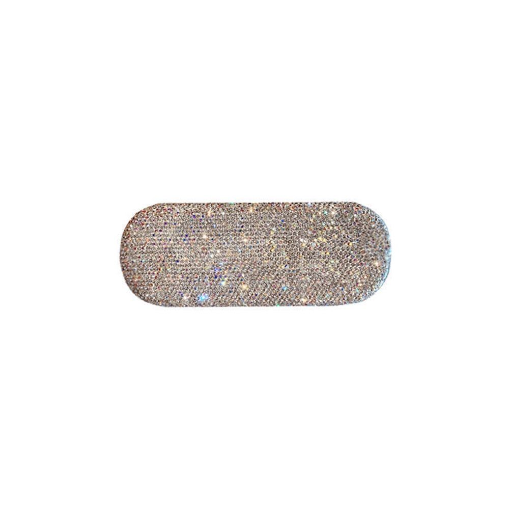 Hard Shell Glasses Case Sparkly Crystal Eyeglass Case for Women Portable Protective Case for Sunglasses