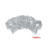 T Post Clips EZ  Preformed Galvanized Steel Tie Wire  Fence Ties - 100 Pack  T Post Clips,Post Clips for Fence Fork Installation Tools,