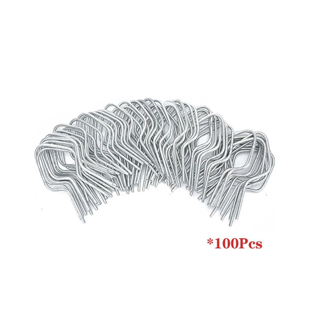 T Post Clips EZ  Preformed Galvanized Steel Tie Wire  Fence Ties - 100 Pack  T Post Clips,Post Clips for Fence Fork Installation Tools,