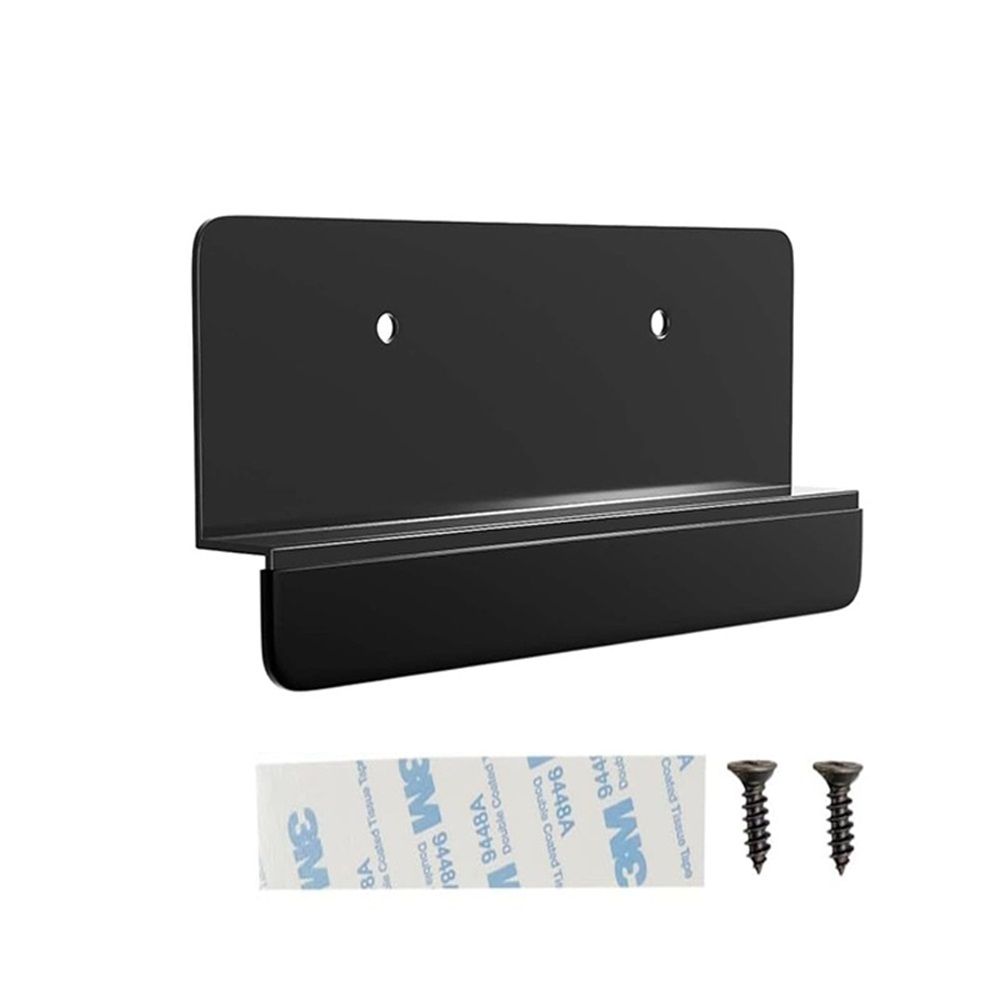 2Pack Under Cabinet Foot Pull with Adhesive and Screws,Hands Free Garbage Drawer Toe Foot Pull Opener Suitable for Kitchen Trash Cabinet Drawer (2Pack Black)