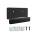 2Pack Under Cabinet Foot Pull with Adhesive and Screws,Hands Free Garbage Drawer Toe Foot Pull Opener Suitable for Kitchen Trash Cabinet Drawer (2Pack Black)