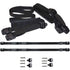 2 PCS Heavy Duty Hot Tub Cover Wind Straps FITS Most Locks Adjustable Length 67"~116" (Black, 9.5 Ft)