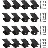 Hurricane Window Board-Up Clips Universal and Reusable Hurricane Storm Plywood Clips for Windows with Door Handles and Screws 1/2 inch 16 Pack (1/2")
