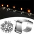 Gutter Clips for Hanging Outdoor Lights: 100 Pcs Metal Christmas Light Clips for outside String Lights - Weatherproof Gutter Clips for Xmas Halloween Seasonal Rope Mini Decoration Lights