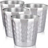 Stainless Steel Cups, 4 Pack 6oz Metal Drinking Stackable Double Wall Small Mini Air Insulated Portable Tumblers Unbreakable Shatterproof Glasses for Home Restaurant Party Camping