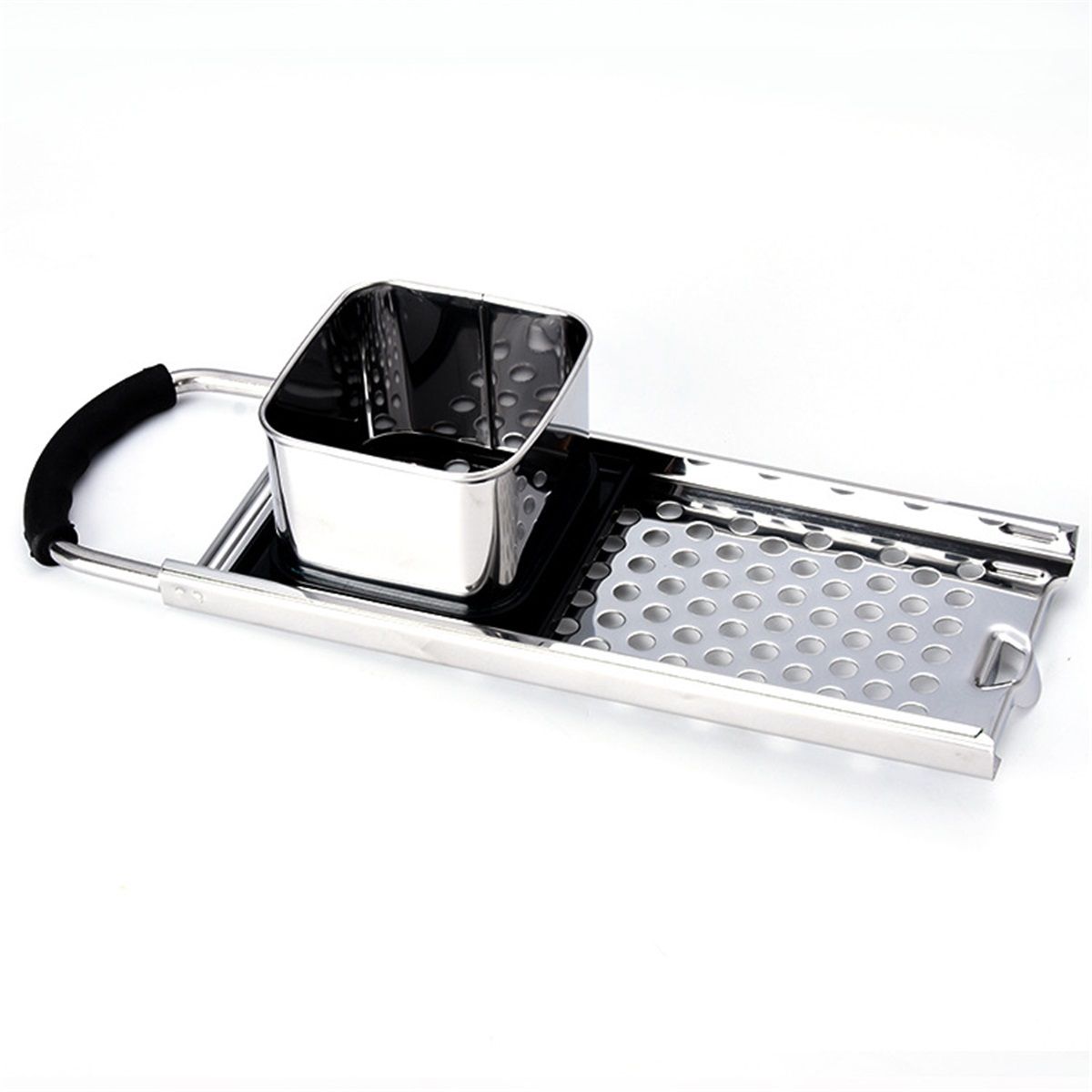 Spaetzle Maker, Premium Grade Stainless Steel Spaetzle Press, Efficient Homemade Spaetzle and Knoepfle, Dishwasher Safe Spaetzle Noodle Maker with Comfort Handle for Pots Up to 30 CM