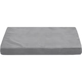 Dog Bed Cover,Waterproof Tough Plastic DIY Pet Bed Cover,Non Stick Hair Easy to Clean Rectangular Fillable Dog Bed Covers with Zipper(Light Grey,48" L x 36" W ,Cover Only)