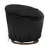 Chair Cover,Waterproof Egg Chair Cover with Zipper for Wicker Oversized Papasan Chair/Bowl Chair, Black- 47*35*18 inch