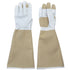 Rose Pruning Gloves for Men & Women, Long Thorn Proof Gardening Gloves, Breathable Pigskin Leather Gauntlet, Best Garden Gifts & Tools for Gardener（L）