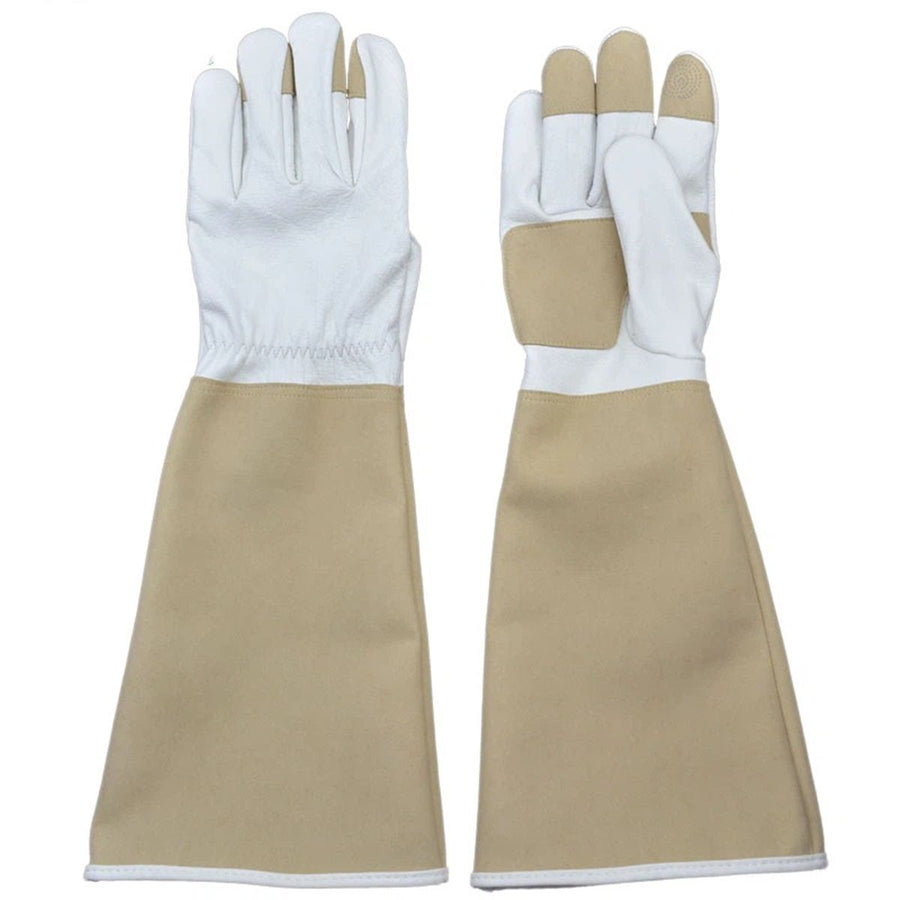 Rose Pruning Gloves for Men & Women, Long Thorn Proof Gardening Gloves, Breathable Pigskin Leather Gauntlet, Best Garden Gifts & Tools for Gardener（L）