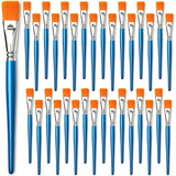 0.78 inch Flat Paint Brushes for Acrylic Painting, 32 Pieces Large Acrylic Paint Brushes Bulk for Acrylic, Watercolor, Oil, Crafts, Face Body Art