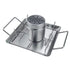 Vertical Beer Can Chicken Roaster Rack - Stainless Steel - Includes Rack, Canister, Drip Pan For Juicy and Flavorful Chicken on Grill and Oven - Dishwasher Safe