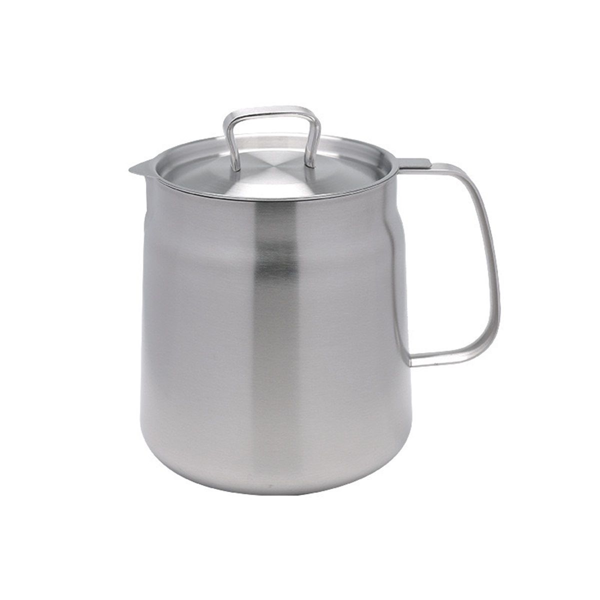 Home Deep Fryer Pot, Japanese Tempura Small Stainless Steel Deep Frying Pot, 304 Stainless Steel with Oil Drip Drainer Rack,  Lid, 2L for Kitchen French Fries, Chicken