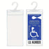 Handicap Parking Placard Holder, Ultra Transparent Disabled Permit Protective Cover with Large Hanger  (Set of 10)（Excluding cards）