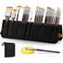 25pcs Paint Brush Set, Travel Watercolor Acrylic Paint Brushes with Flat, Fan, Dagger, Cat Tongue, Round, Palette Knife, Professional Paintbrush Kit for Artist, Oil, Face Painting